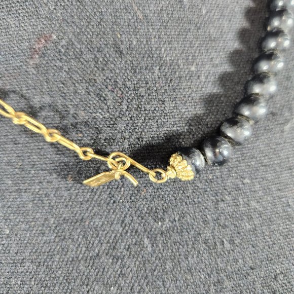 Vintage Western jewelry 1928 Beaded Pendant Necklace - Picture 5 of 7